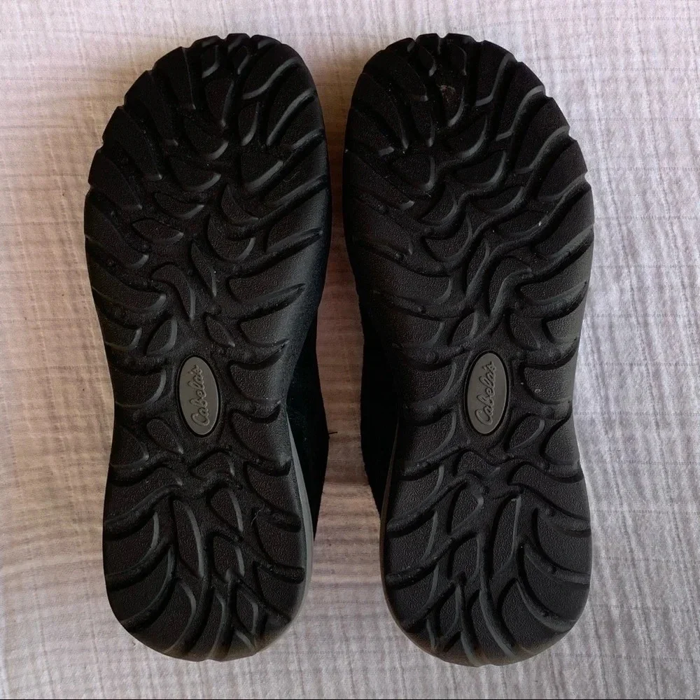 CABELA'S Comfort Shoes Slip-On Hiking Walking Black Suede 84-1122 Womens… - Picture 7 of 10